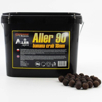 MASSIVE BAITS BOILIES ALLER 90 5kg 18mm BANANA CRAB (AL003)