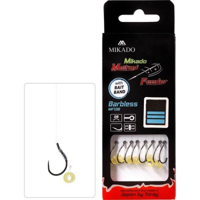 MIKADO PRZYPON METHOD FEEDER Z GUMKĄ NR 12/0.18mm/10cm - ŻYŁKA BEZ ZADZIORA (HMFB13BG-12)